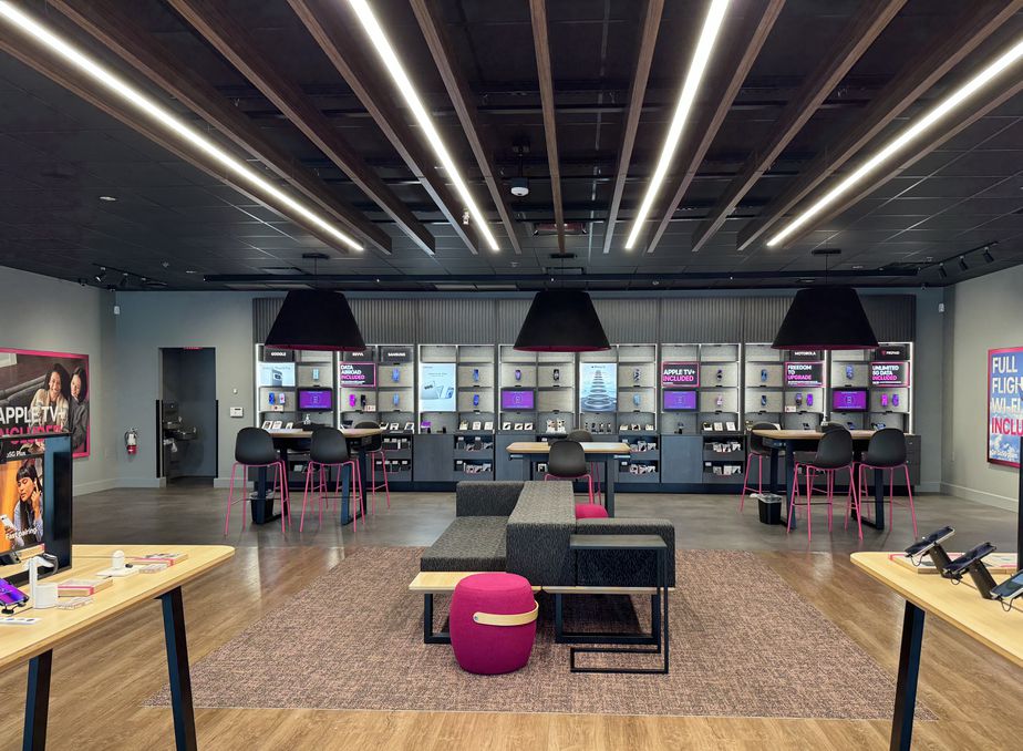 Interior photo of T-Mobile Store at Lakeline Market, Austin, TX