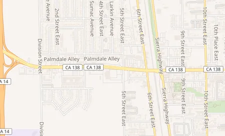 map of 442 E Palmdale Blvd Palmdale, CA 93550