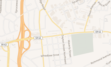 map of 3613 Western Avenue Knoxville, TN 37921