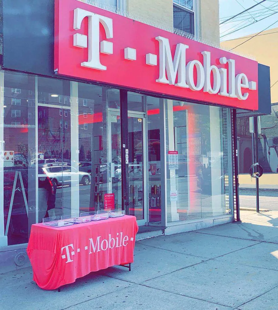 Exterior photo of T-Mobile store at Riverdale Ave & W 259th St, Bronx, NY