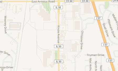 map of 1210 N Kinzie Bradley, IL 60915