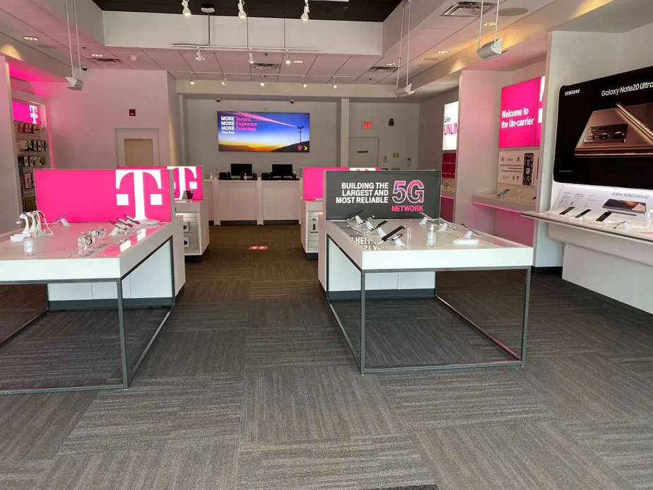 Interior photo of T-Mobile Store at S Washington St & Cumberland Ave, North Attleboro, MA