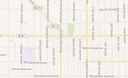 map of 1402 Liberty Ave Beloit, WI 53511