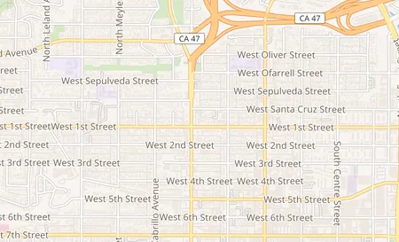map of 114 N Gaffey St #D1 San Pedro, CA 90731