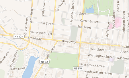 map of 364 Broadway Newburgh, NY 12550