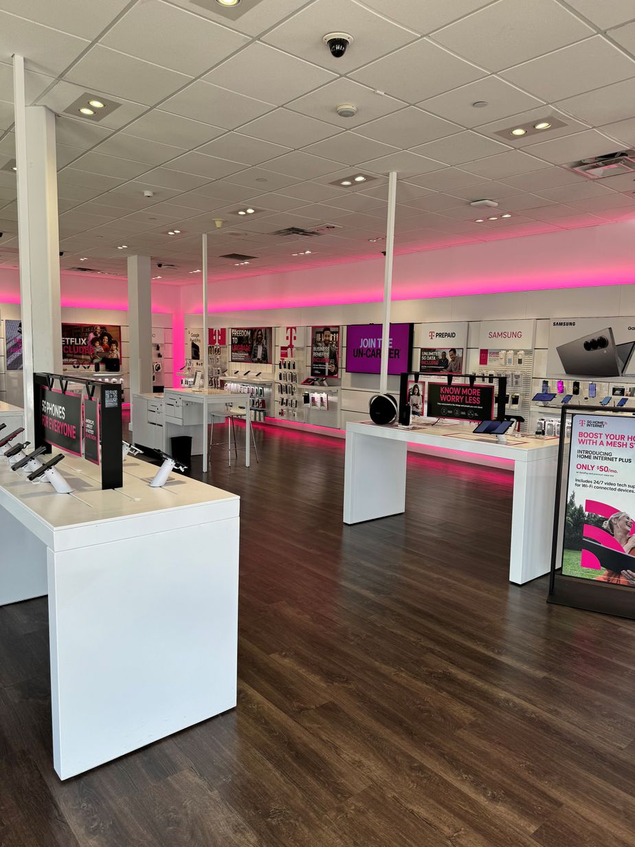Interior photo of T-Mobile Store at Plaistow Rd & Haseltine St, Plaistow, NH