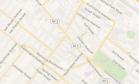 map of 636 Central Ave Albany, NY 12206