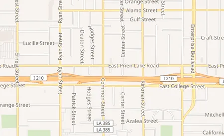 map of 608 E Prien Lake Rd Ste B Lake Charles, LA 70601
