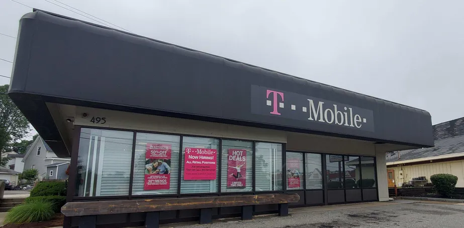 Exterior photo of T-Mobile store at Chelmsford St & Plain St 2, Lowell, MA