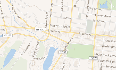 map of 457 Broadway Newburgh, NY 12550