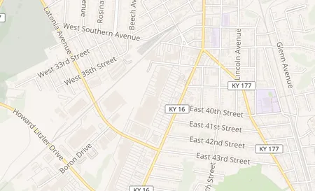 map of 3935 Winston Ave Covington, KY 41015