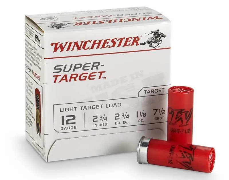 Winchester Super-Target 12 Gauge 2-3/4" 1-1/8 oz. #7.5 Shot, 25 Rounds TRGT127 - Winchester