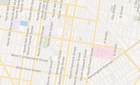 map of 190 W Lehigh Ave Philadelphia, PA 19133