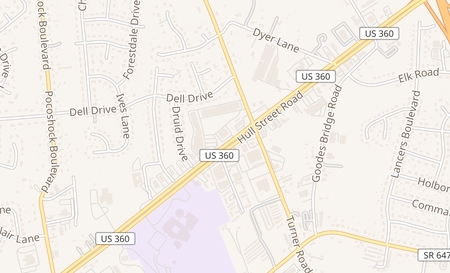 map of 7102 Hull Street Rd North Chesterfield, VA 23235