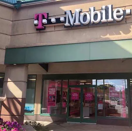 Exterior photo of T-Mobile store at Old Hudson Rd & Mcknight Rd, St. Paul, MN