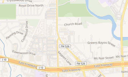 map of 883 Federal Rd Ste D Houston, TX 77015