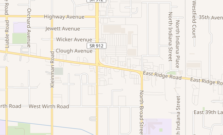 map of 315 Ridge Rd. Griffith, IN 46319