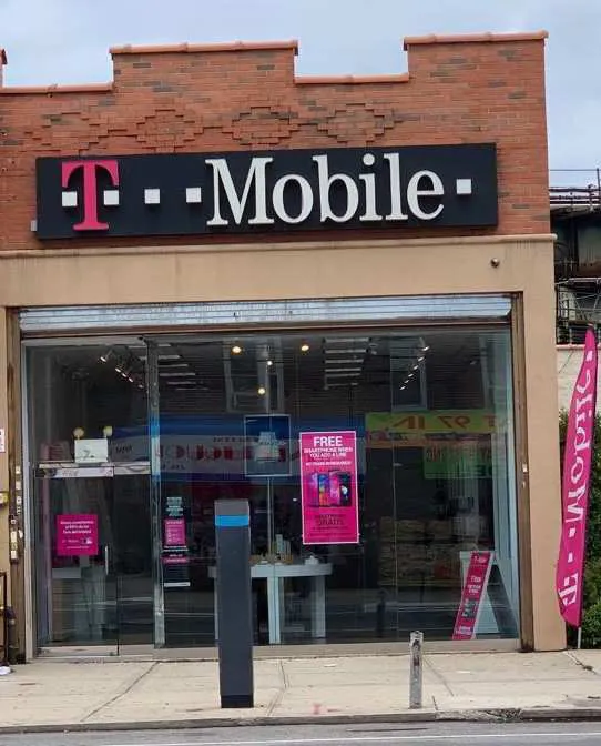 Exterior photo of T-Mobile store at Rockaway Blvd & 97th St, Ozone Park, NY