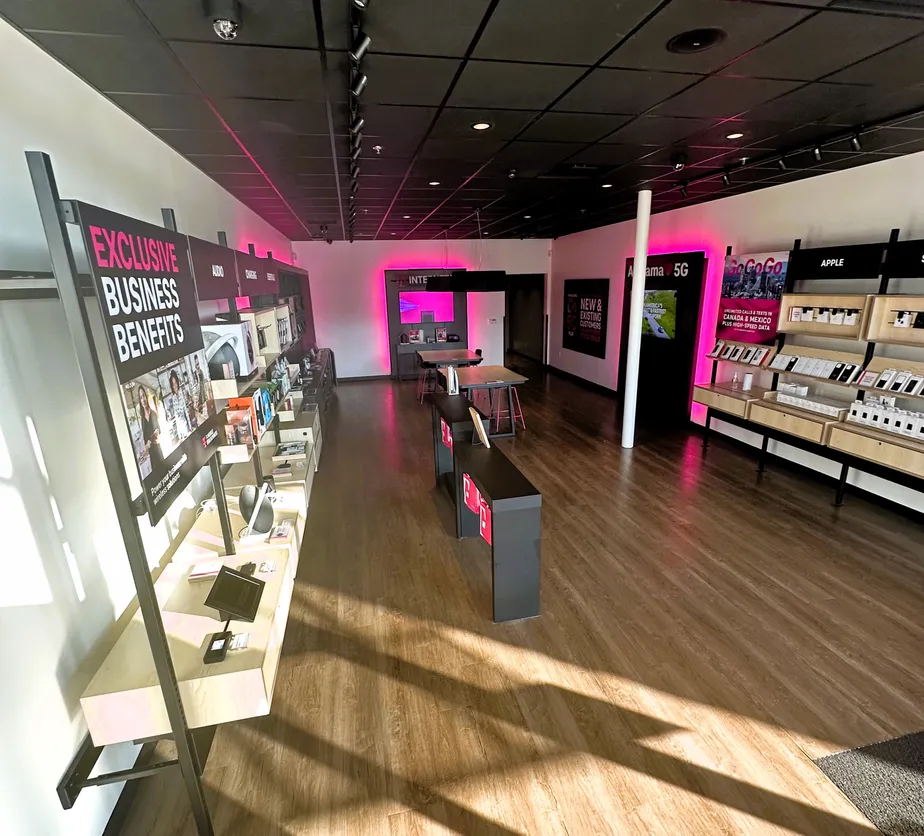 Interior photo of T-Mobile Store at Wildwood Centre, Homewood, AL