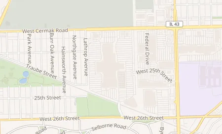 map of 7501 W Cermak Rd North Riverside, IL 60546