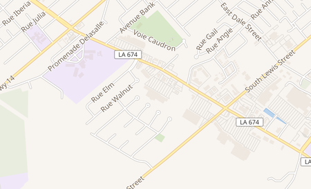 map of 820 East Admiral Doyle Dr. New Iberia, LA 70560