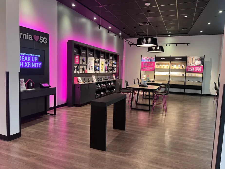 Interior photo of T-Mobile Store at Northridge Mall, Salinas, CA
