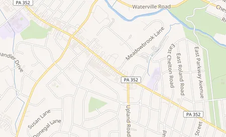 map of 3411 Edgmont Ave Brookhaven, PA 19015