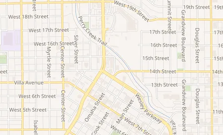 map of 1384 Hamilton Blvd Sioux City, IA 51103
