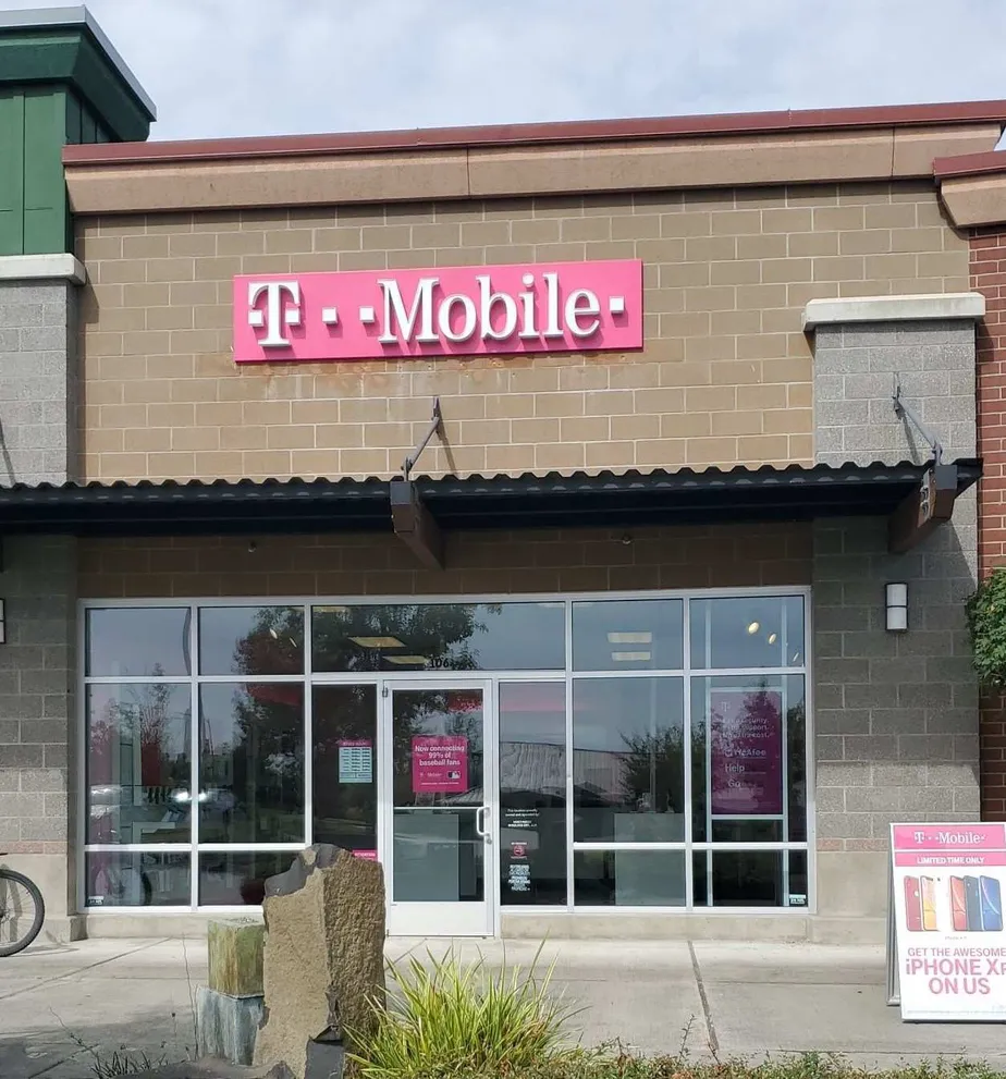 Exterior photo of T-Mobile store at W Washington St & River Rd, Sequim, WA