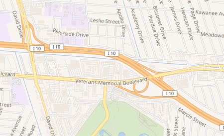 map of 6601 Veterans Memorial Blvd Suite 15 Metairie, LA 70003