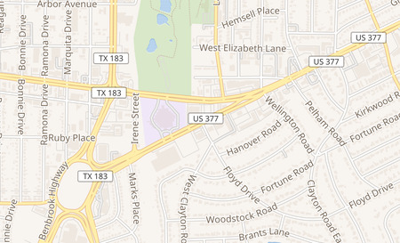 map of 6906 Camp Bowie Blvd Fort Worth, TX 76116