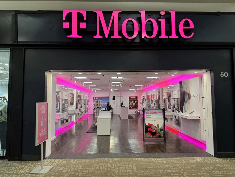 Exterior photo of T-Mobile Store at Carolina Mall, Concord, NC