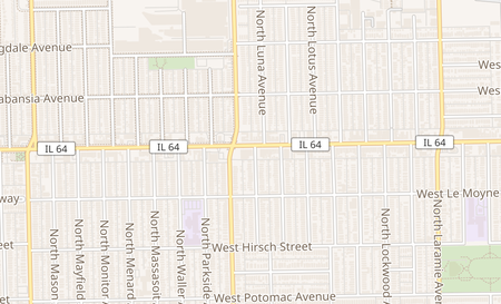 map of 5545 W North Ave Chicago, IL 60639