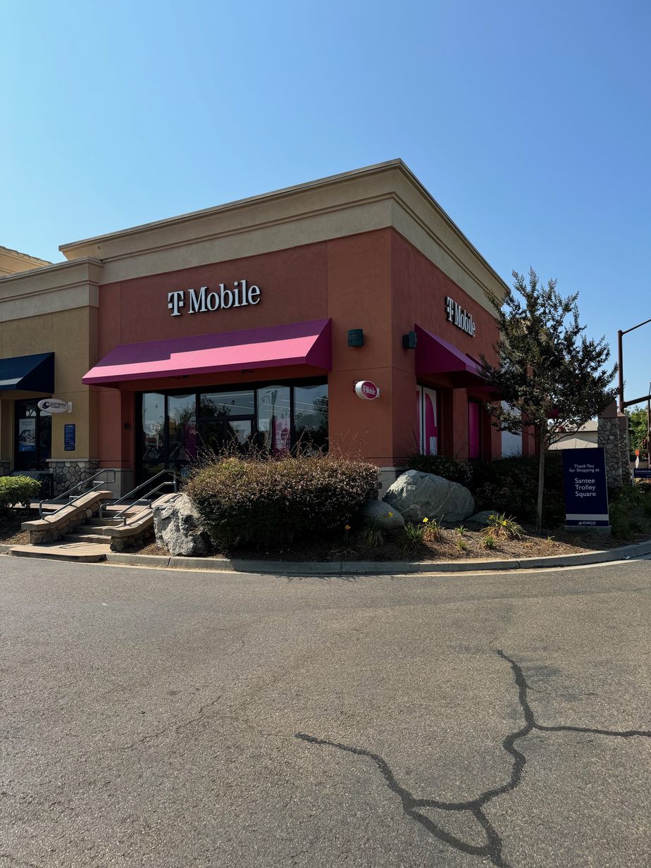 Exterior photo of T-Mobile Store at Santee Trolley Square, Santee, CA