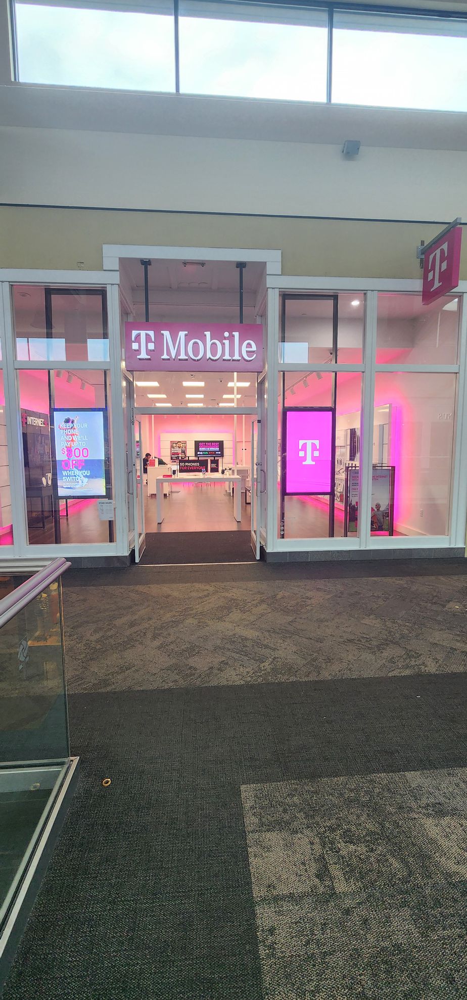 Exterior photo of T-Mobile Store at Mayfair Mall, Wauwatosa, WI