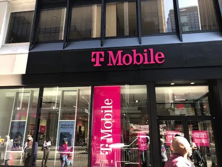  Exterior photo of T-Mobile Store at W 46th St & 6th Ave, New York, NY 