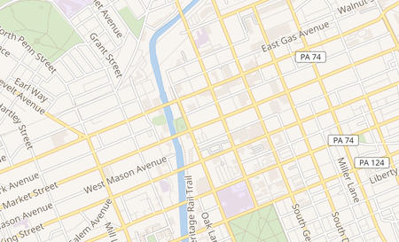 map of 141 W. Market St York, PA 17401