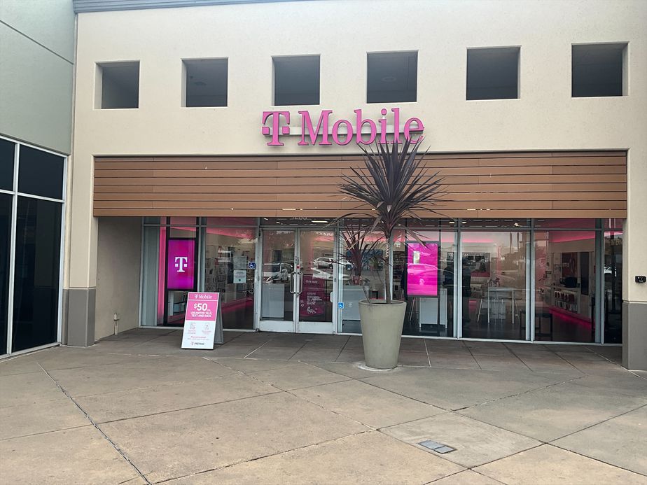 Exterior photo of T-Mobile Store at Marina Square, San Leandro, CA