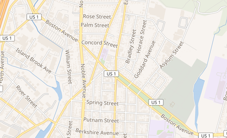 map of 1739 E Main St Bridgeport, CT 06610