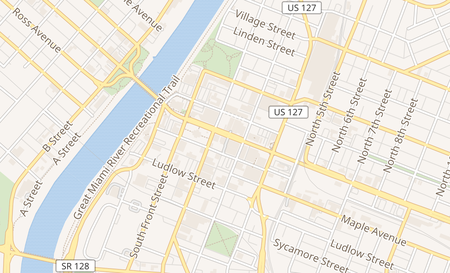 map of 1501 S Erie Hwy Hamilton, OH 45011