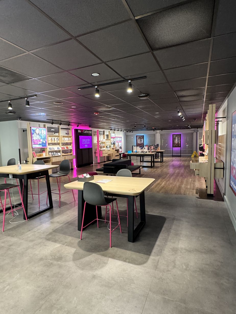 Interior photo of T-Mobile Store at Beverly Center, Los Angeles, CA