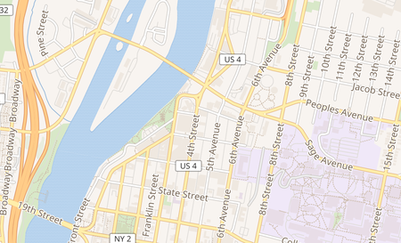 map of 20 4th St Troy, NY 12180