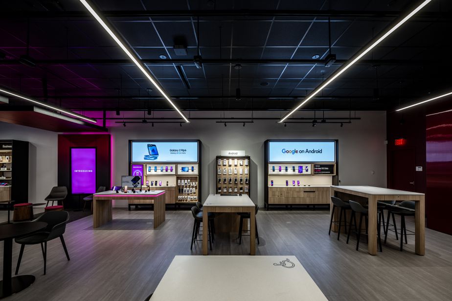 Interior photo of T-Mobile Store at Alderwood Mall, Lynnwood, WA