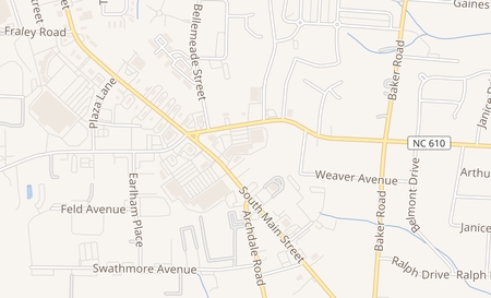 map of 110 E. Fairfield Rd., Ste 113 High Point, NC 27263