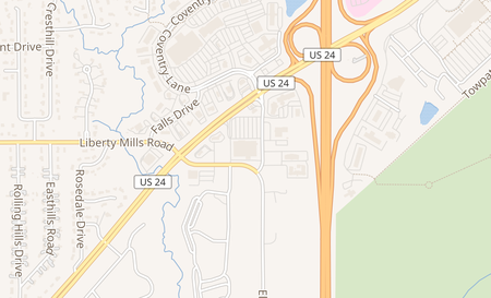 map of 8801 US Highway 24 W Fort Wayne, IN 46804