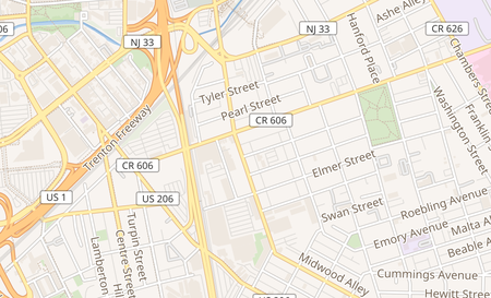 map of 522 South Clinton Ave Trenton, NJ 08611