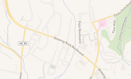 map of 1406 Blowing Rock Blvd Lenoir, NC 28645