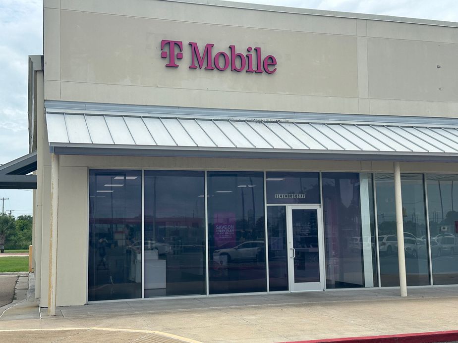Exterior photo of T-Mobile Store at Business 77 & W Stegner, San Benito, TX