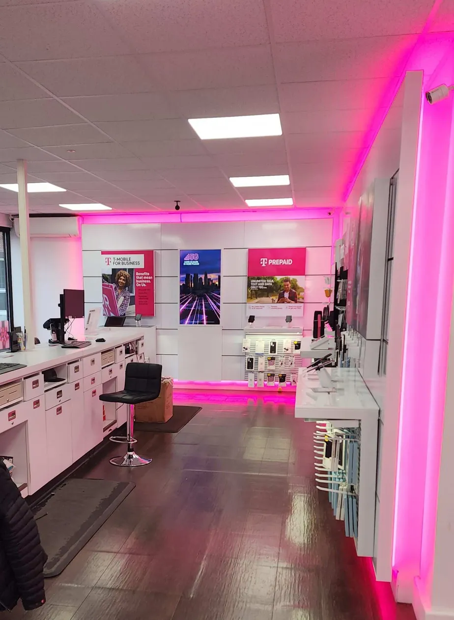 Interior photo of T-Mobile Store at South St & W Main St, Oyster Bay, NY