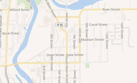map of 700 S Main St Ste B Three Rivers, MI 49093
